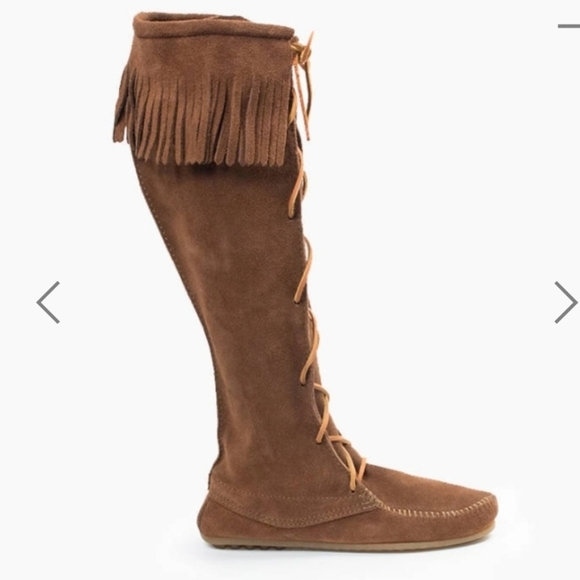 Minnetonka Front Lace Knee High Boot - Picture 2 of 11